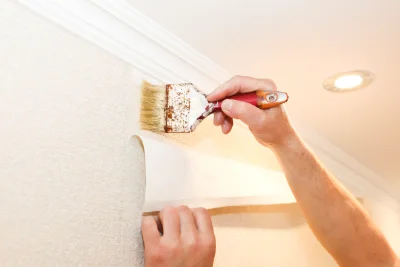 Pose de papier peint à Montmorency-Beaufort — revêtements muraux et toiles de verre